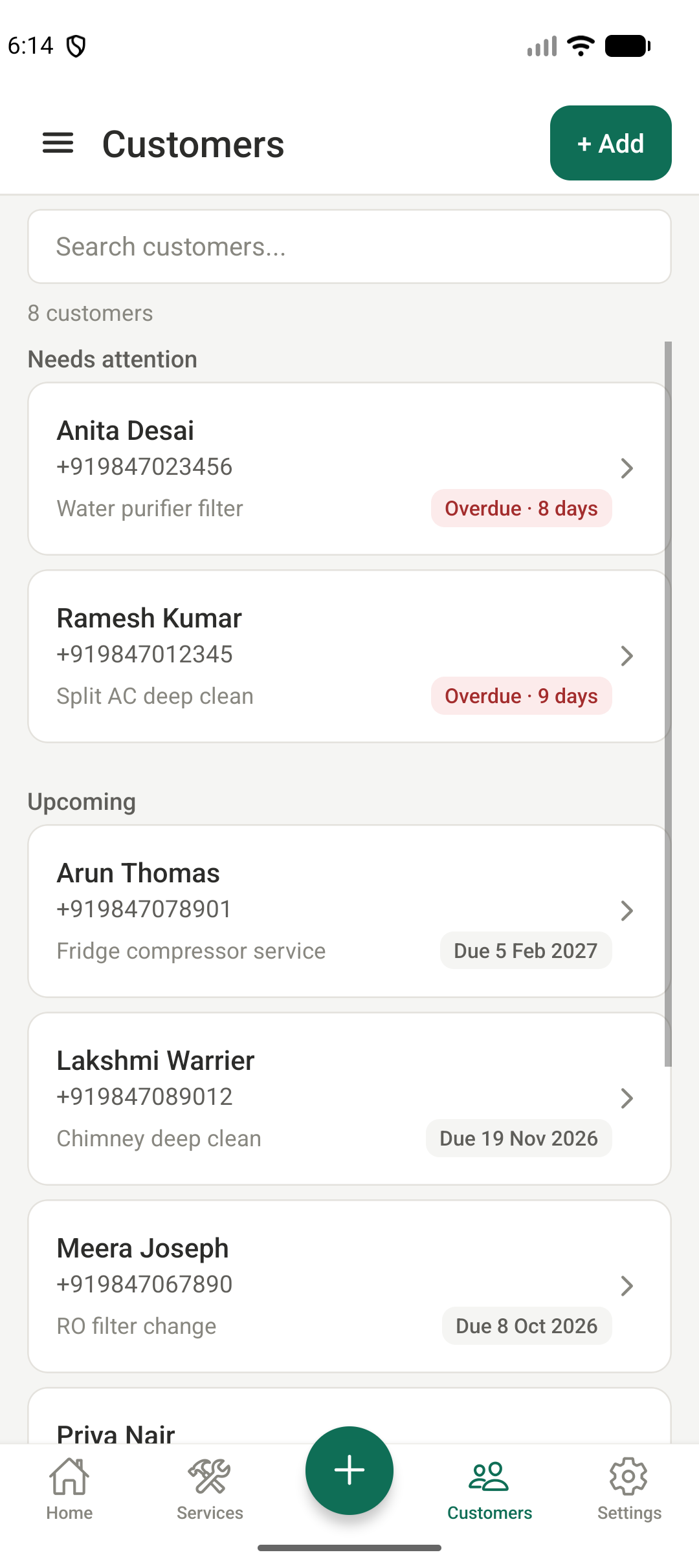 Customer Directory & Khata